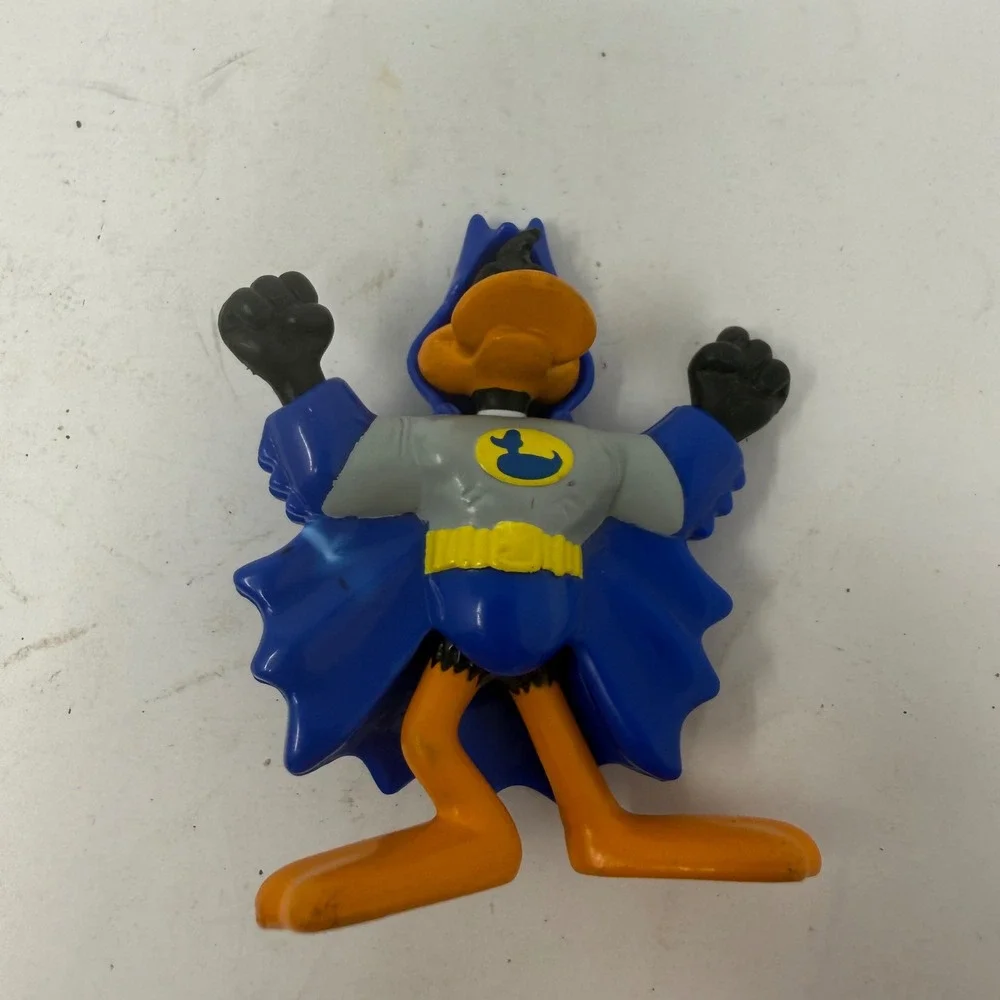 Vintage 1991 Looney Tunes Daffy Duck & Bat-Duck PVC Figure Set Warner Bros SV 24
